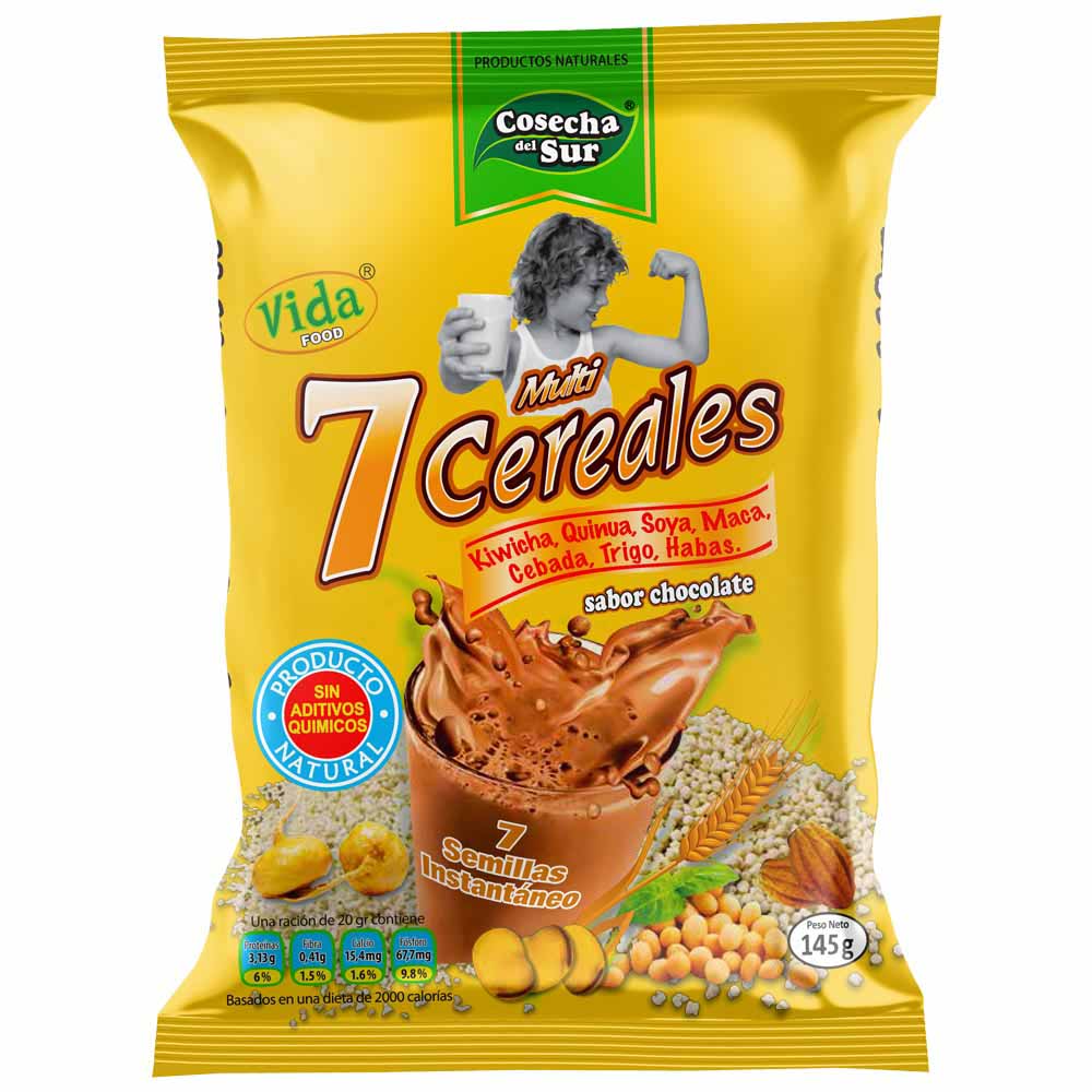 Multicereales COSECHA DEL SUR 7 Semillas Chocolate Bolsa 145g