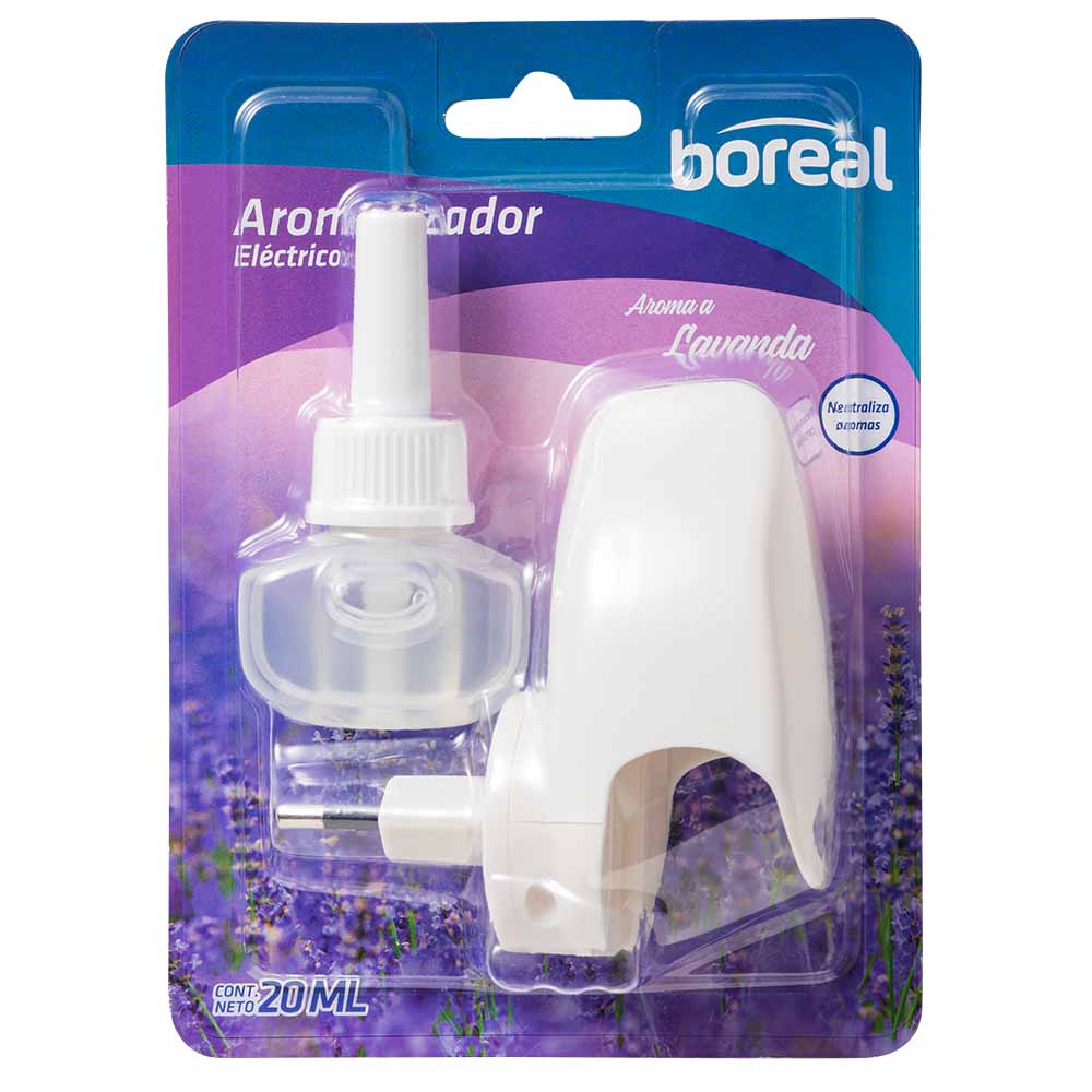 Aromatizador Eléctrico BOREAL Lavanda Dispositivo + Repuesto Blíster 20ml