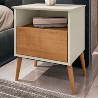 Velador multiusos Mark color Blanco/Duna TU MESITA