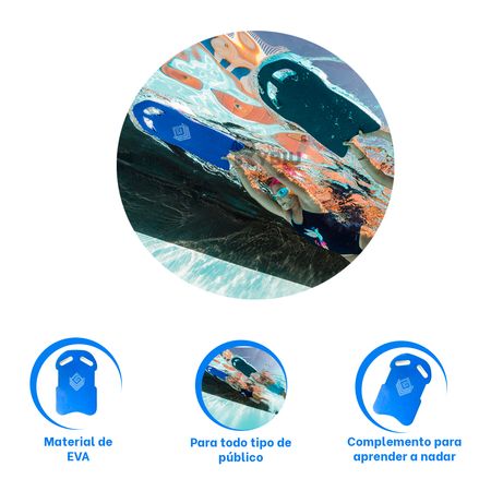 Flotante Tabla de Natacion Azul Vibrante