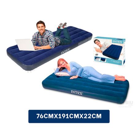 Colchon Cama Inflable en Color Azul