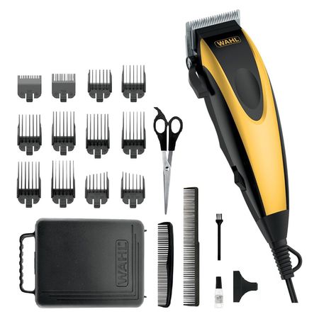 Kit Cortador de Cabello Sport Curt Wahl 20 piezas Amarillo y Negro