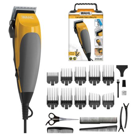 Kit Cortadora de Cabello Wahl Haircutting de 20 Piezas Amarillo