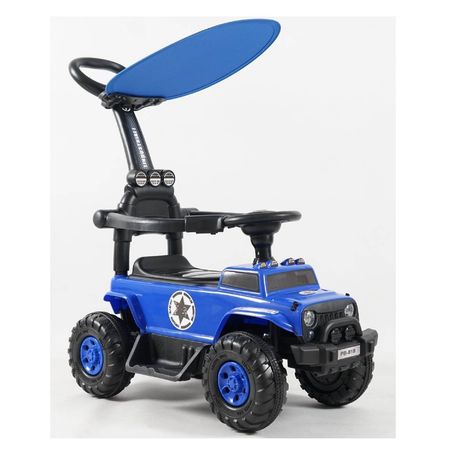Carrito Jeep con Sonido USB y Luces con Techo Azul
