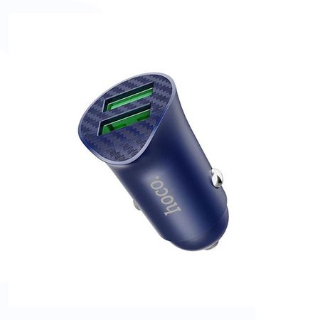 Cargador Doble Puerto USB Hoco Z39 18W Carga rápida Azul De Alta Calidad y Durabilidad