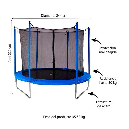 cama elastica 1,37 M trampoline 6 FT saltarina