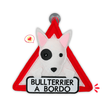 Colgante A Bordo Dog Lover Khurmi Bullterrier Pirata Hecho a Mano