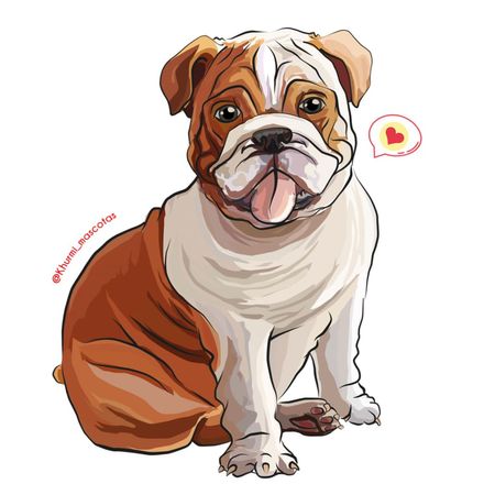 Cojín Dog Lover Khurmi Bulldog Inglés