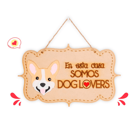 Colgante Trupán Dog Lover Khurmi Corgi Hecho a Mano