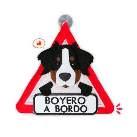 Colgante A Bordo Dog Lover Khurmi Boyero de Berna Hecho a Mano