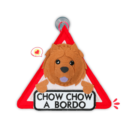 Colgante A Bordo Dog Lover Khurmi Chow Chow Hecho a Mano