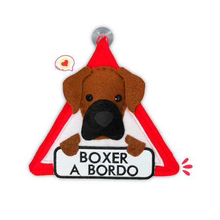 Colgante A Bordo Dog Lover Khurmi Boxer Hecho a Mano