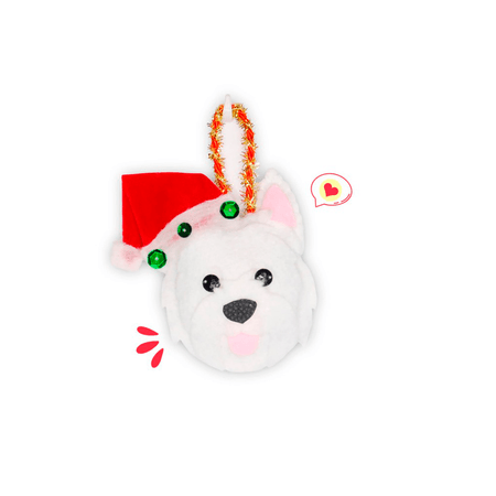 Colgante Navidad Dog Lover Khurmi Westie Hecho a Mano