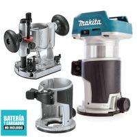 Fresadora 3/8"" - 1/4"" 18V LXT BL 40 mm + 3 Bases Baretool Makita DRT50ZJX9