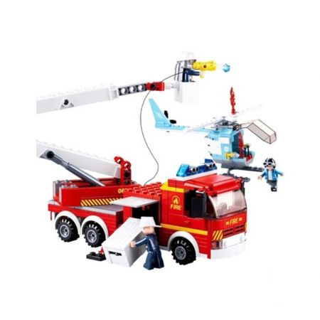 Plataforma de Bombero y Helicóptero Block Armable 394 Piezas M38-b0627 Sluban