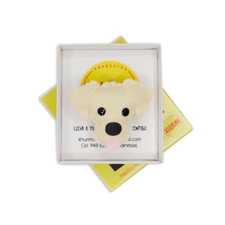 Llavero Dog Lover Khurmi Labrador Beige Hecho a Mano