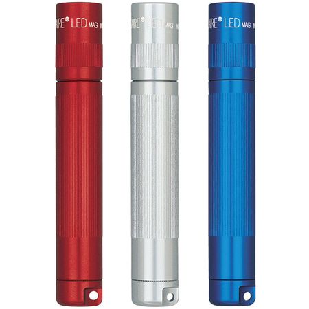 Linterna Maglite Solitaire Series Led Aaa Roja Plateada Azul Pack de 3