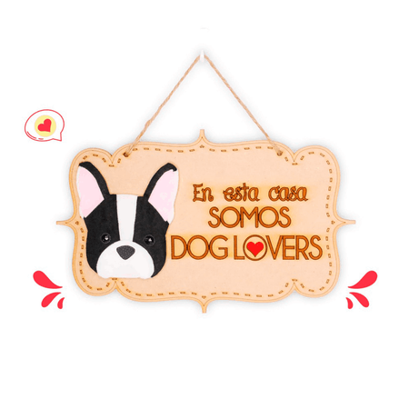 Colgante Trupán Dog Lover Khurmi Boston Terrier Hecho a Mano