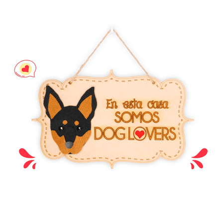 Colgante Trupán Dog Lover Khurmi Pincher Hecho a Mano