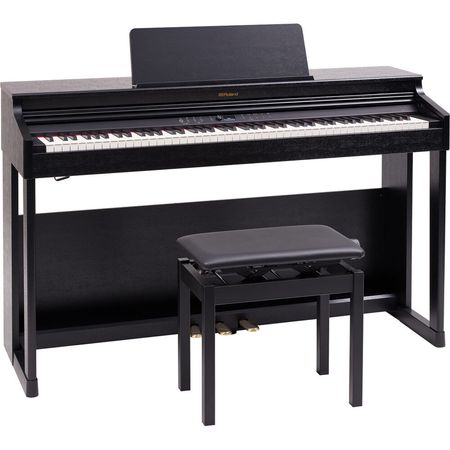 Piano Digital Clásico Roland Rp701 de 88 Teclas con Soporte y Banqueta Negro