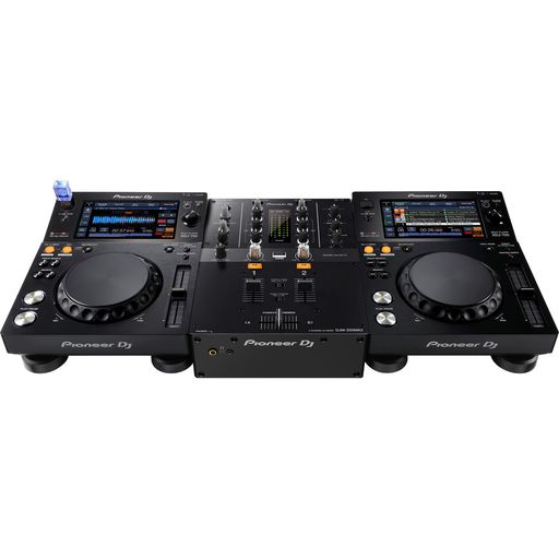 Pioneer DJ PLX-500-K Kit de tocadiscos para DJ con 2 tocadiscos, mezclador  y auriculares