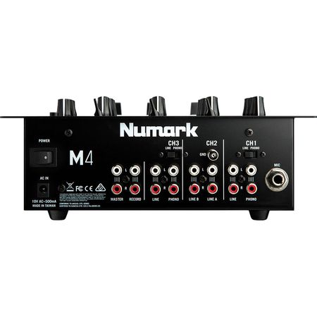 Mixer Dj Numark M4 de Tres Canales con Eq de 3 Bandas Negro