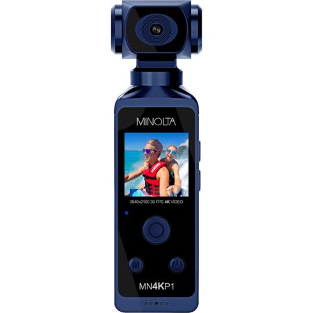 Cámara de Vídeo Compacta Minolta Mn4Kp1 Uhd 4K Azul