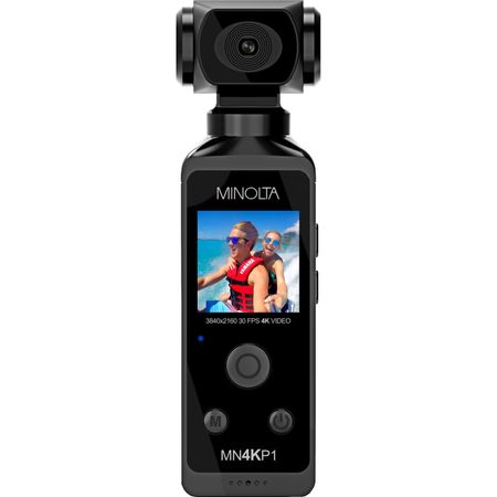 Cámara de Video Compacta Minolta Mn4Kp1 Uhd 4K Negro