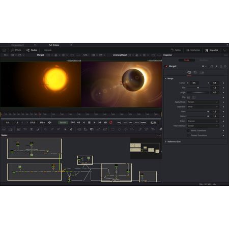 Software de Edición de Video Blackmagic Design Fusion Studio para Mac y Windows Dongle
