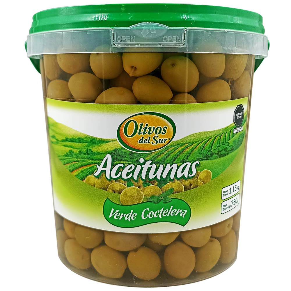 Aceitunas Botija OLIVOS DEL SUR Táper 1.15Kg