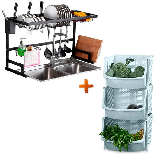 Organizador y Escurridor de Platos Para Cocina (85CM)