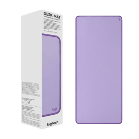 Pad Mouse Desk Mat Logitech Anti-Salpicaduras Lavanda 300X700Mm