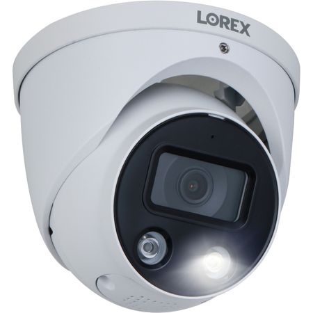 Cámara Domo de Red para Exteriores Lorex E893Dd E con Disuasión Inteligente y Visión Nocturna en 4K