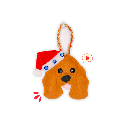 Colgante Navidad Dog Lover Khurmi Cocker Camote Hecho a Mano