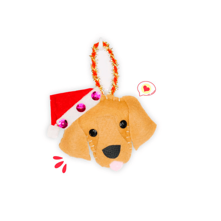 Colgante Navidad Dog Lover Khurmi Golden Hecho a Mano