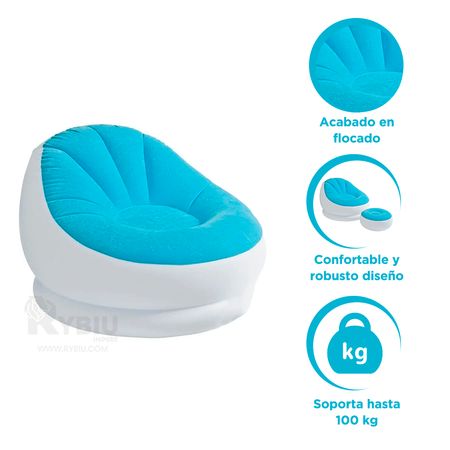 Sofa Puff Celeste Ideal para Hogar GENERICO