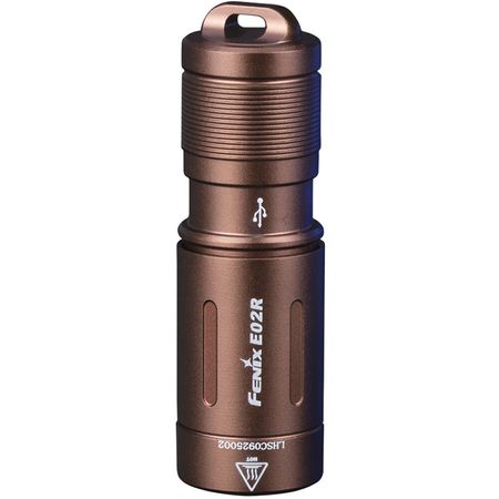 Linterna de Llavero Recargable Fenix Flashlight E02R Marrón