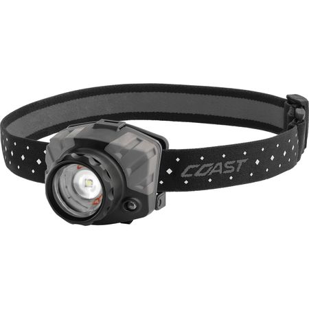 Linterna Frontal Led Coast Fl88 Tri Color Pure Beam Focusing Negro Gris Empaque en Clamshell