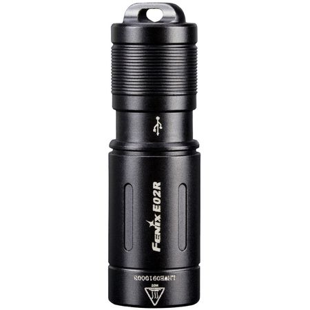 Linterna de Llavero Recargable Fenix Flashlight E02R Negra