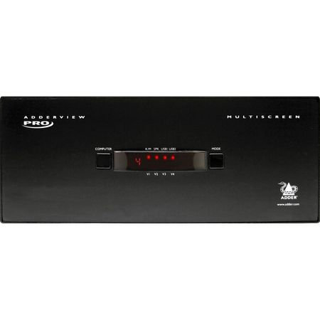 Switch de Video y Periféricos Adder Adderview 4 Pro Dual Link Dvi I Cuatro Cabezas de Video