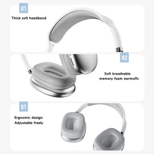 Audífonos Bluetooth P9 Pro Max Azul On Ear - Real Plaza