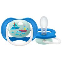 Chupón AVENT Ultra Air Bote Azul 6 a 18 Meses