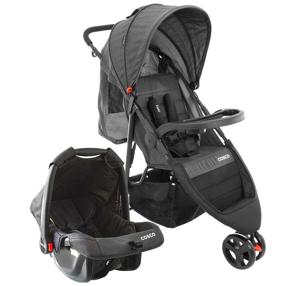Coche COSCO Travel System Jetty V2 Negro plazaVea Supermercado