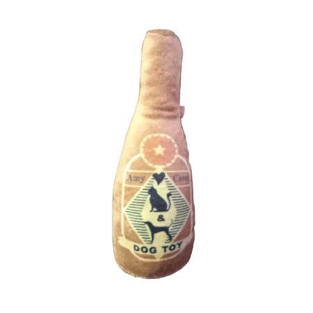 Juguete Peluche para Perros/Gatos Botella Marrón con Sonido