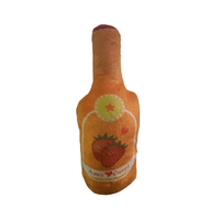 Juguete Peluche para Perros/Gatos Botella Naranja con Sonido