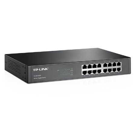 Switch de 16 puertos Gigabit metalico TL-SG1016D TP-LINK  rack