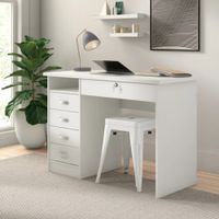 Escritorio Moderno 4 cajones Max color Blanco TU MESITA