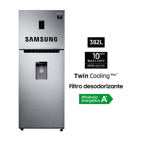 Refrigeradora Samsung RT38K5930S8/PE Top Freezer 382L Plateado