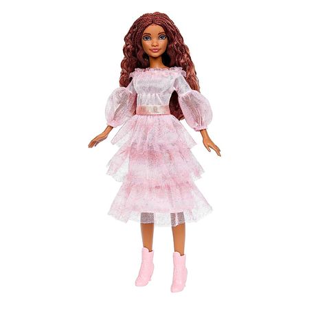 Muñeca Mattel Ariel con Vestido Rosado La Sirenita Live Action