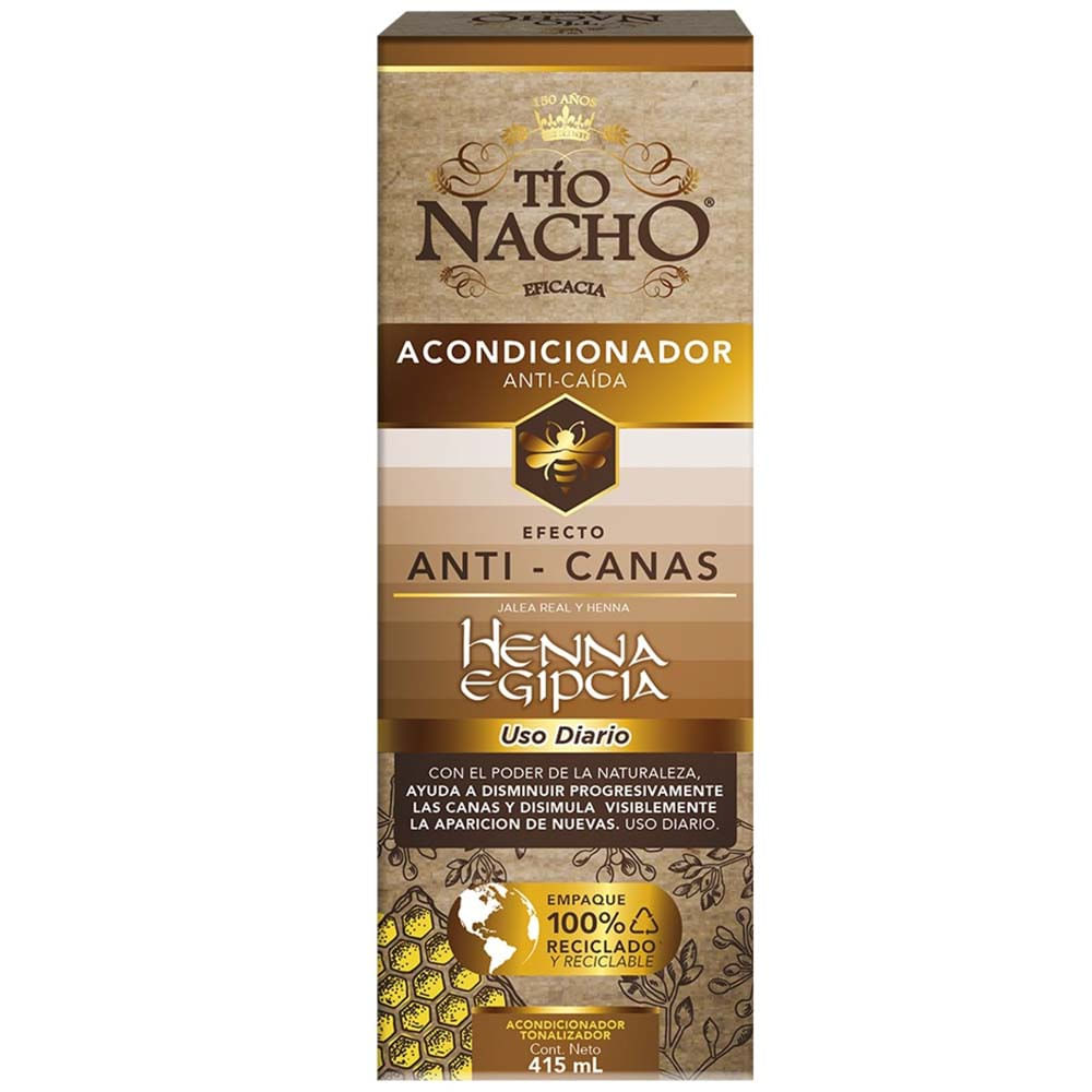 Acondicionador TÍO NACHO Efecto Anti-Canas Frasco 415ml